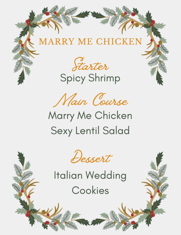 Marry-Me Chicken with Wedding Cookies