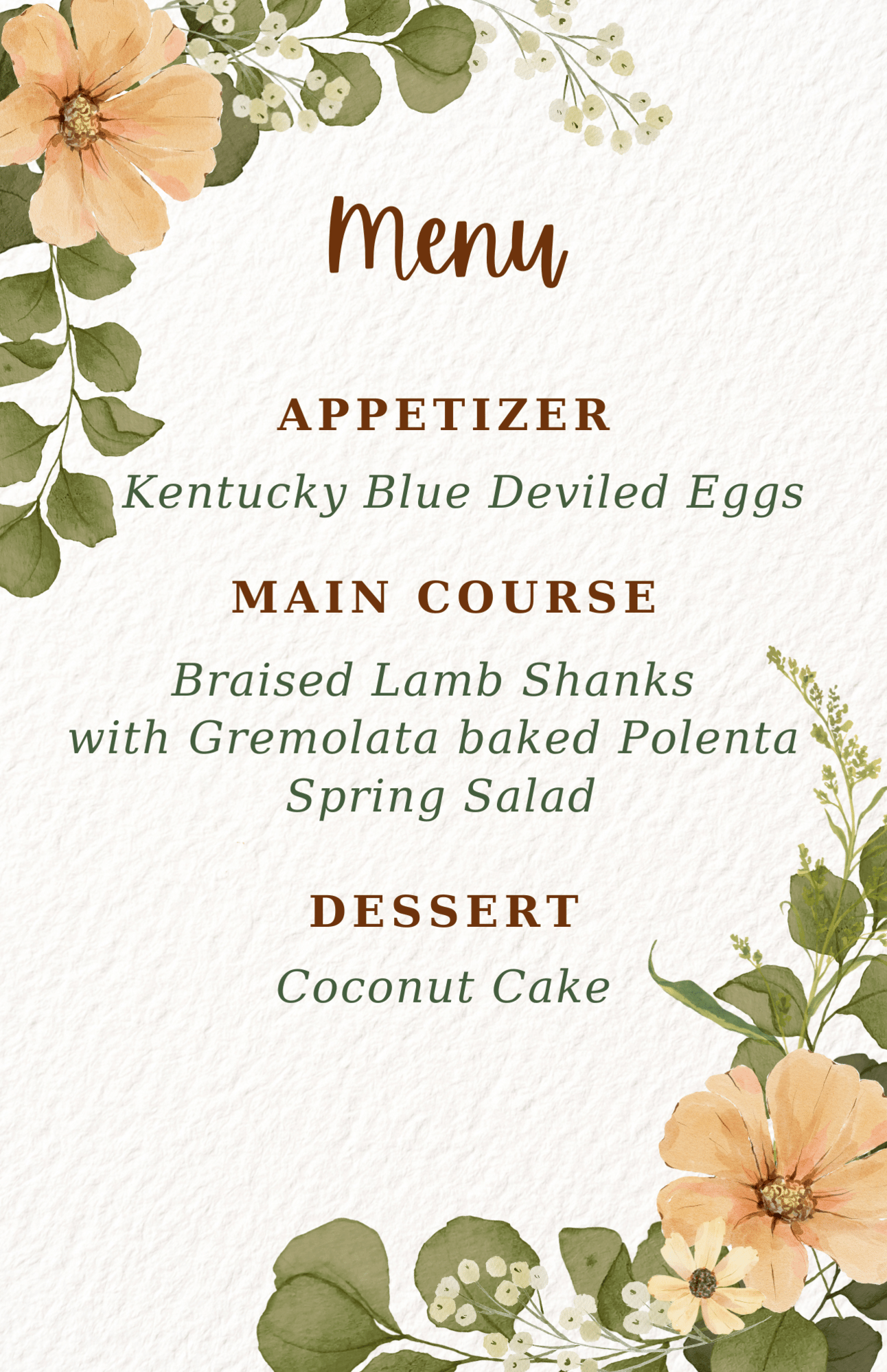 Mayhem Menu